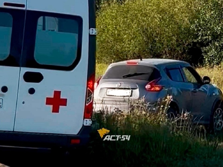 «Плохо с сердцем»: Водитель Nissan вылетел на обочину в Новосибирске
