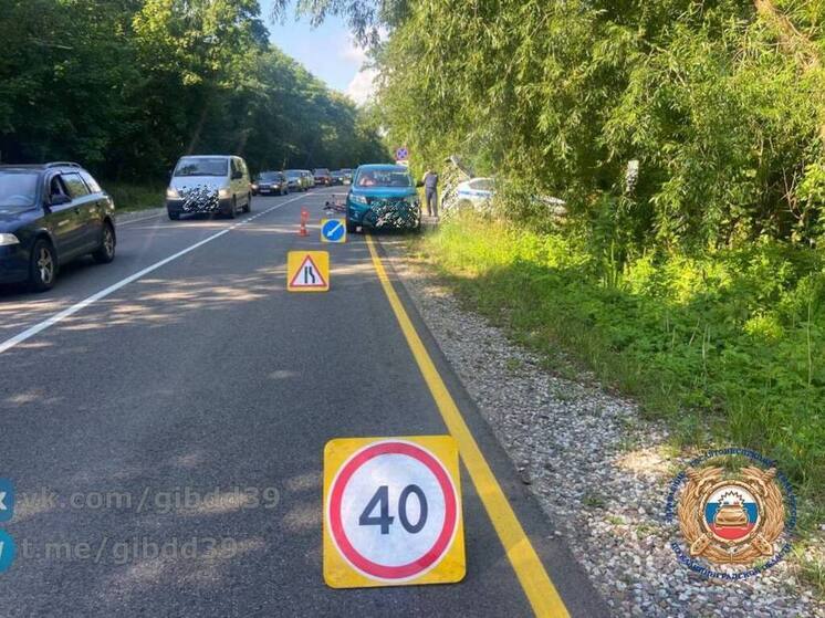 Велосипедиста госпитализировали после аварии в Зеленоградске