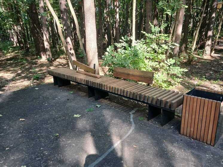 В Уфе на тропе «Висячий камень» повредили скамейку