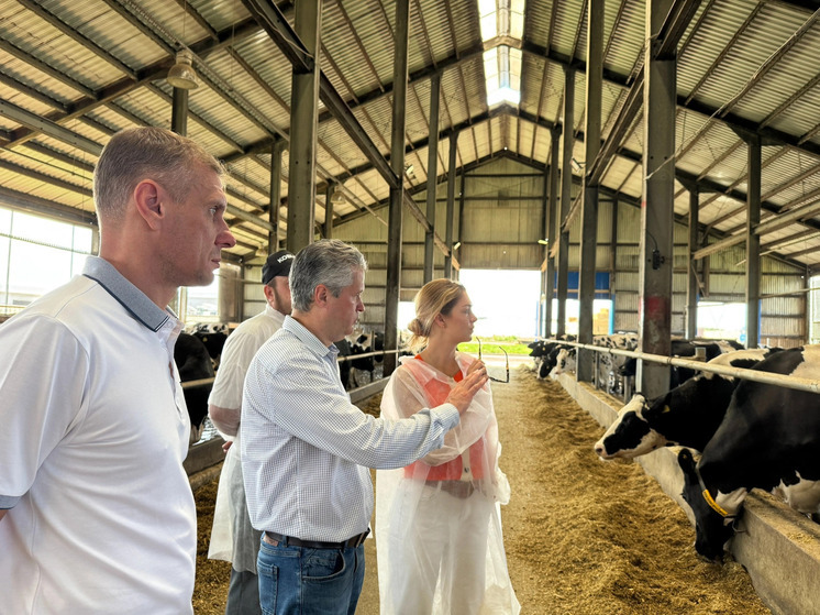 Министр Екатерина Ефремова с рабочим визитом посетила предприятие «Золотая Нива» в Сафоновском районе Смоленской области