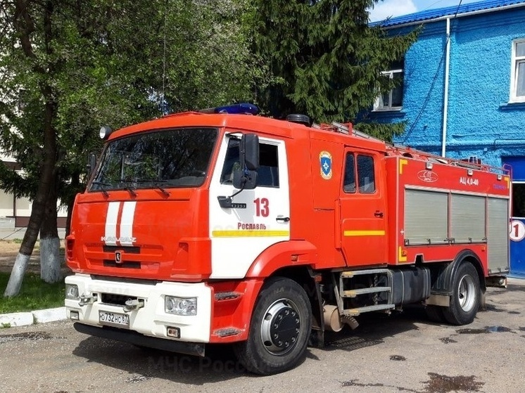 В Рославле произошел пожар в частном жилом доме