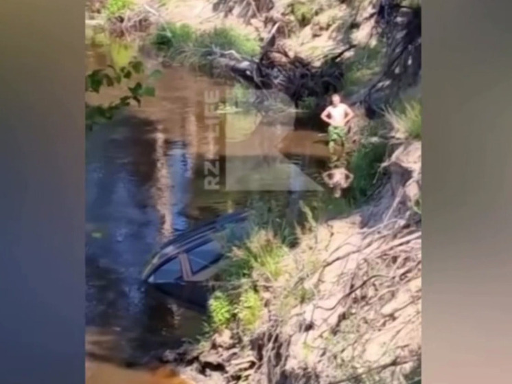Легковой автомобиль упал в реку в Брыкином бору под Рязанью