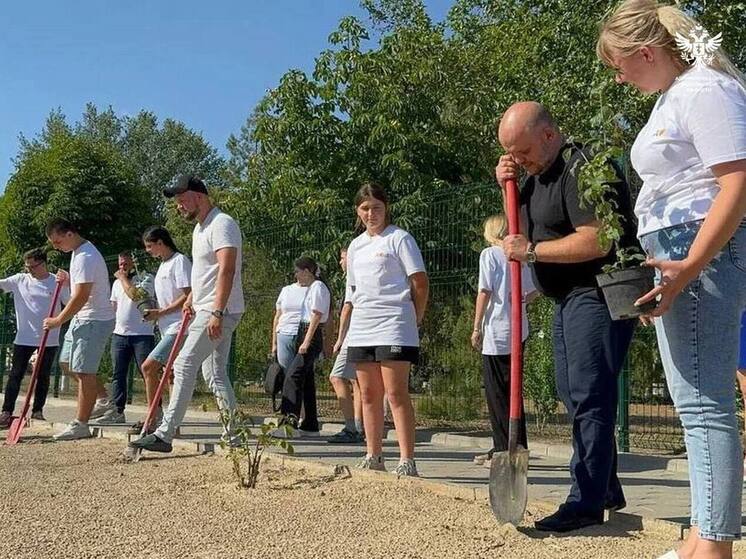 В День памяти погибших детей на Донбассе в Тарасовской школе высадили цветы