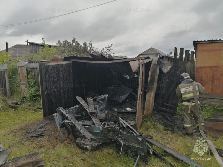 В Нижнем Тагиле сгорел садовый дом