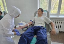 Военнослужащие российской военной базы в Канте сдали свыше 10 литров донорской крови для нужд Республиканского центра крови
