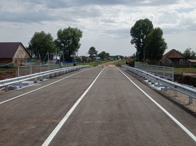 В Башкирии завершается ремонт моста на дороге Кармаскалы – Нижний Тюкунь