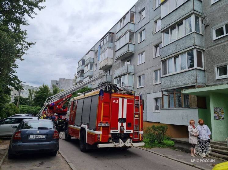 Калининградские спасатели потушили пожар в Гурьевском районе