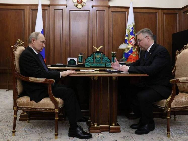 Президент России Владимир Путин в Москве провел рабочую встречу с губернатором Ставрополья Владимиром Владимировым