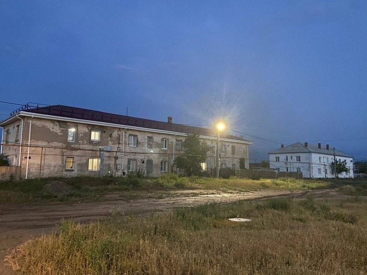 В райцентре Калмыкии провели уличное освещение