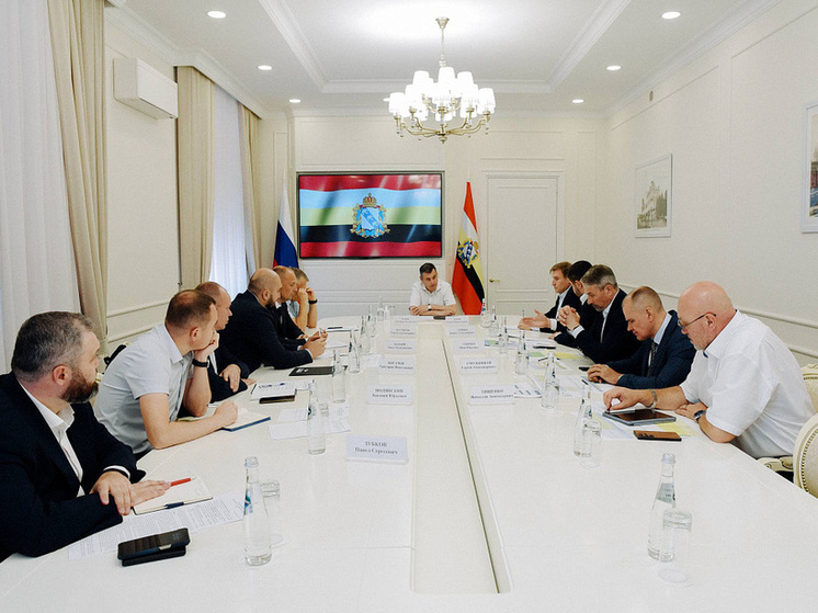 Временно исполняющий обязанности курского губернатора Александр Хинштейн обсудил с концессионерами ход реконструкции трамвайных путей на территории областного центра