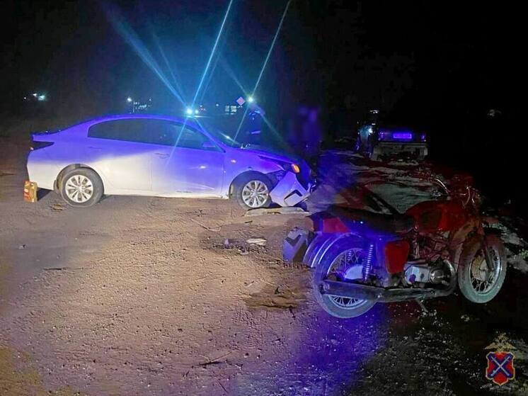 Под Волгоградом иномарка сбила несовершеннолетнего мотоциклиста