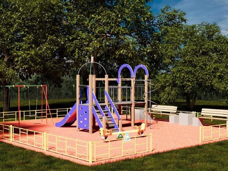 В парке села Прасковея Буденновского округа восстановят детскую площадку