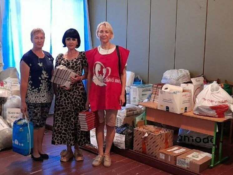 Волонтеры благотворительного фонда «Добрый Ангел» доставили гуманитарную помощь в Токмакский район