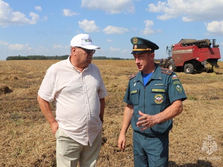 В Тамбовской области уборочная кампания проходит под строгим контролем МЧС