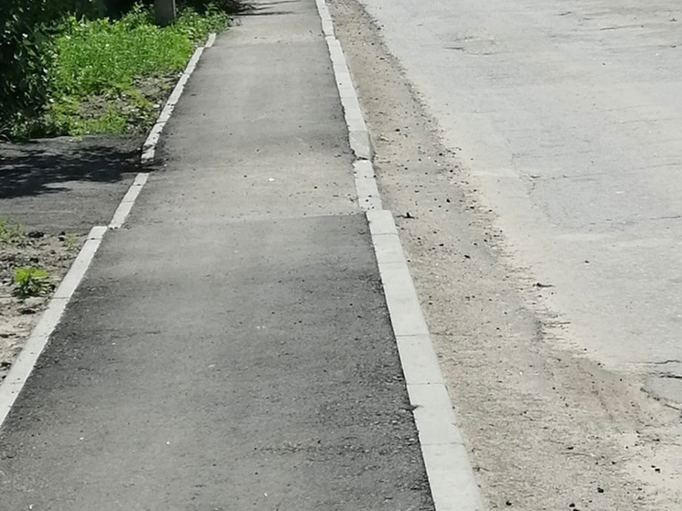 В Белинском завершили благоустройство пешеходной зоны на Садовой