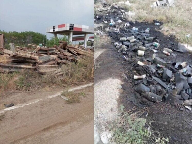 В Бердянском округе Запорожья обнаружена большая стихийная свалка