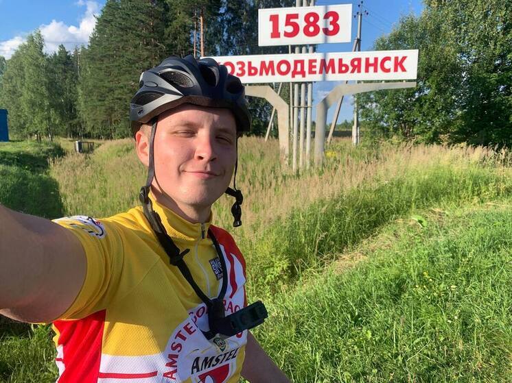 Без малого полторы тысячи километров пути в Карелию одолел велосипедист из Чувашии