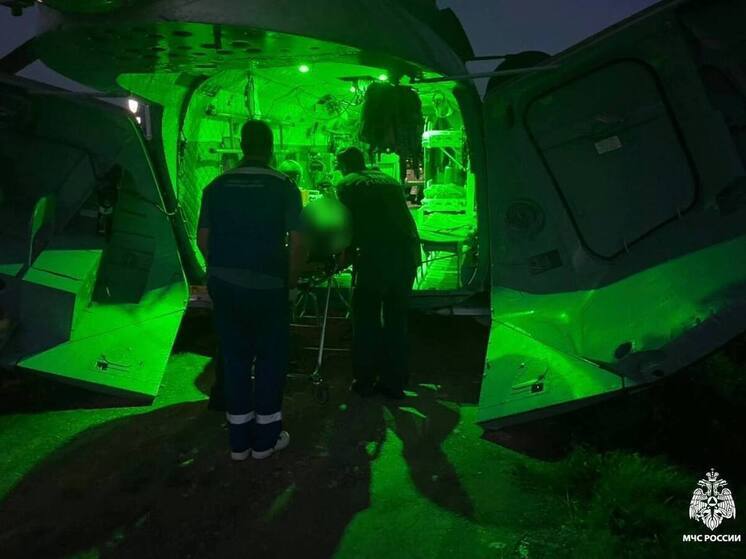 Вертолет Ми-8 экстренно вылетел за пострадавшими детьми в Осташков