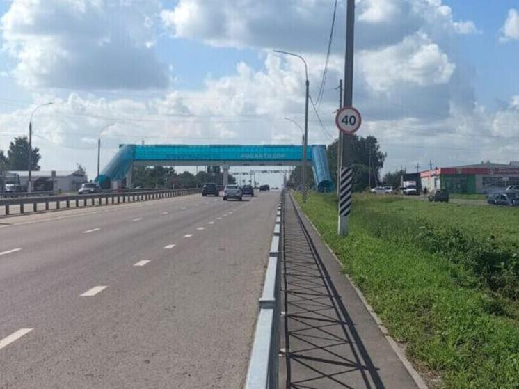 В селе Пушкари на пять лет раньше обустроили тротуар к надземному переходу