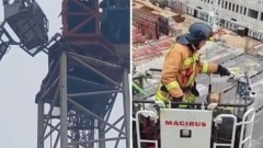Операция по спасению крановщицы прошла в Приморском районе Петербурга