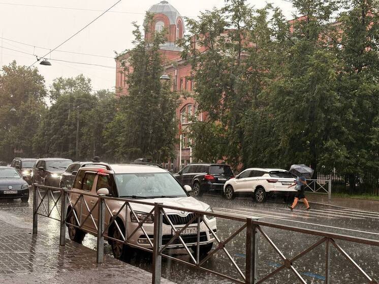 Из-за ливня с 1 августа в Петербурге будет действовать «желтый» уровень опасности