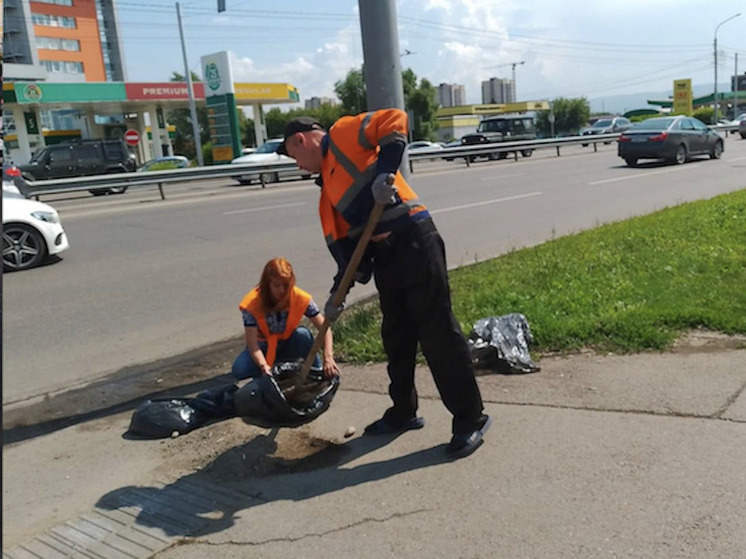 В Красноярске обновили пешеходные переходы после жалоб незрячих