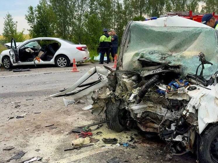 Сотрудники Госавтоинспекции устанавливают обстоятельства аварии в Пензенской области, где погибли шесть человек, включая ребенка