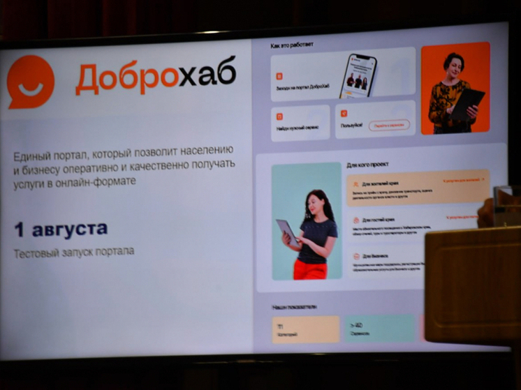 Для жителей Хабаровского края запущен единый портал «ДоброХаб»
