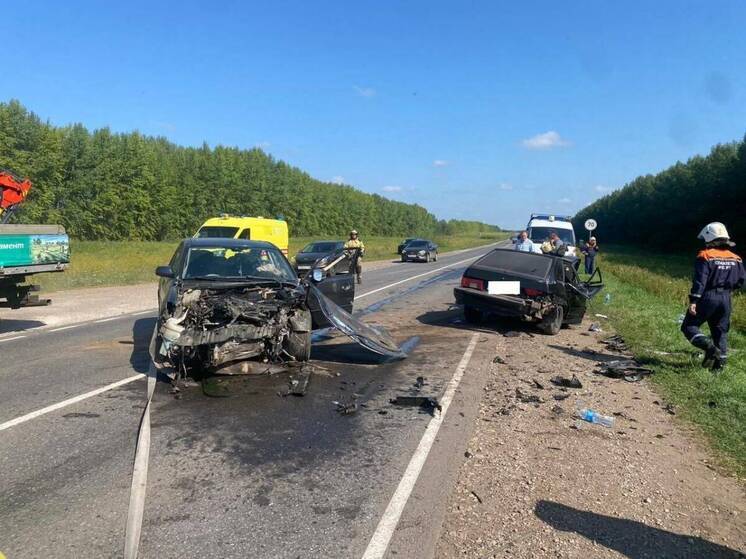 Несколько человек пострадали в аварии двух авто на трассе в Челнах