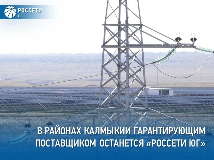В районах Калмыкии будет прежний гарантпоставщик электроэнергии
