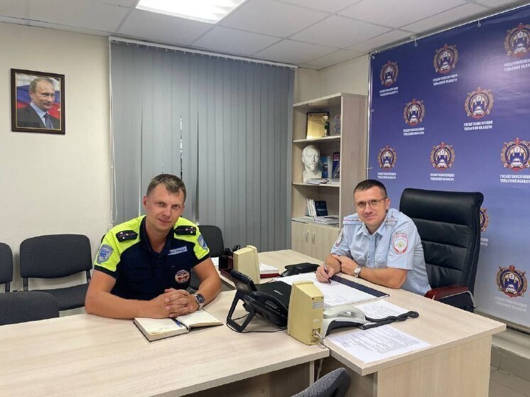 На трассе под Тулой инспекторы ГИБДД спасли лошадь от гибели под колесами