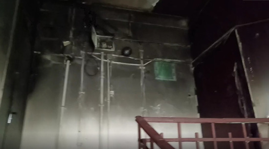 Опубликовано видео последствий пожара в Балашихе