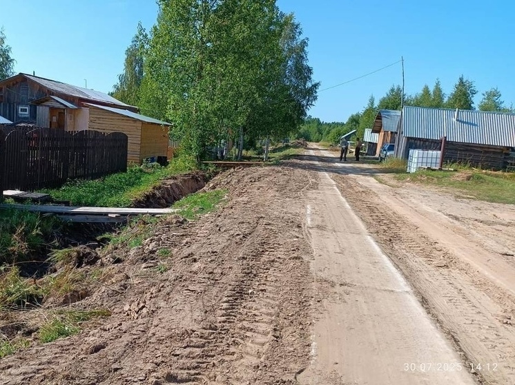 В Сельменьге продолжаются работы по благоустройству