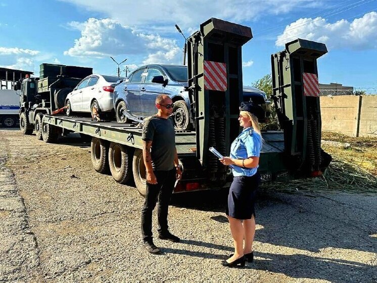 Астраханские приставы направили автомобили любителей пьяной езды в зону СВО