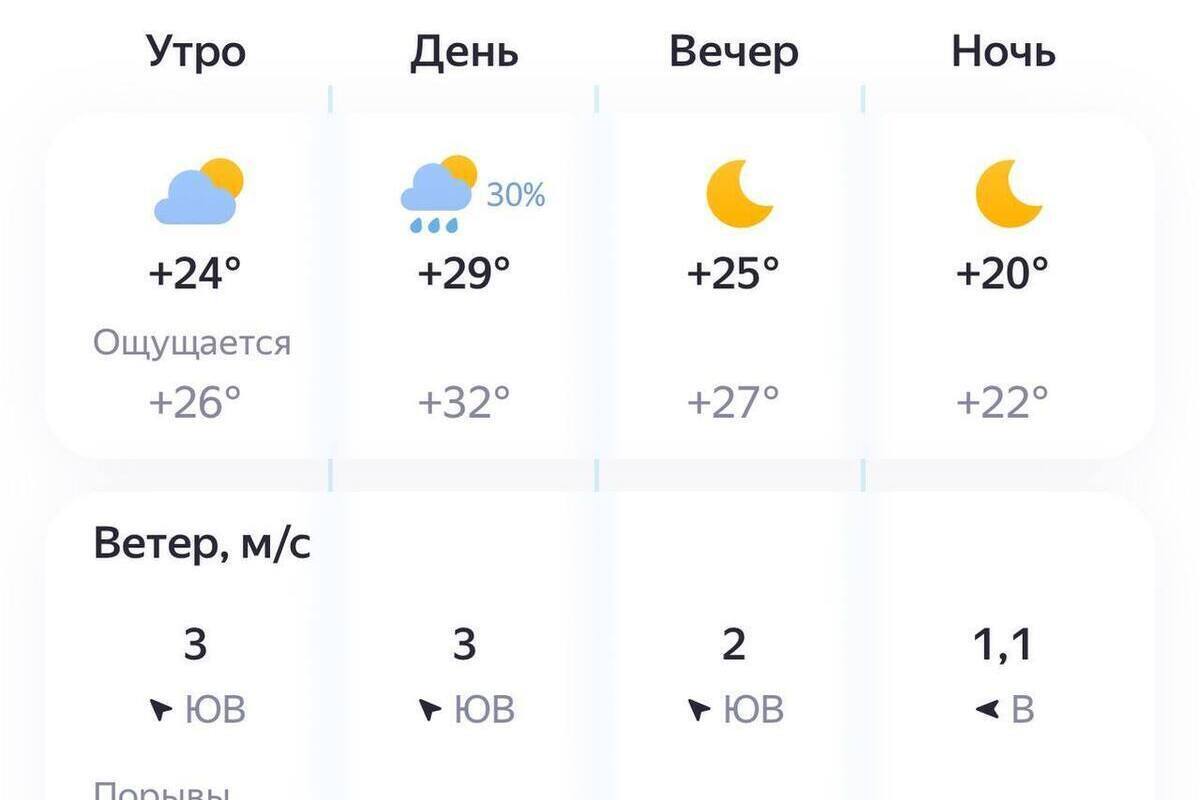 Пензенцев предупредили о дожде в первой половине дня