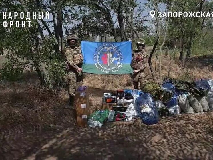 Народный фронт поздравил десантников Запорожского направления
