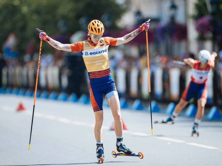 Тульская спортсменка Лукашова взяла золото на чемпионате России по лыжероллерам
