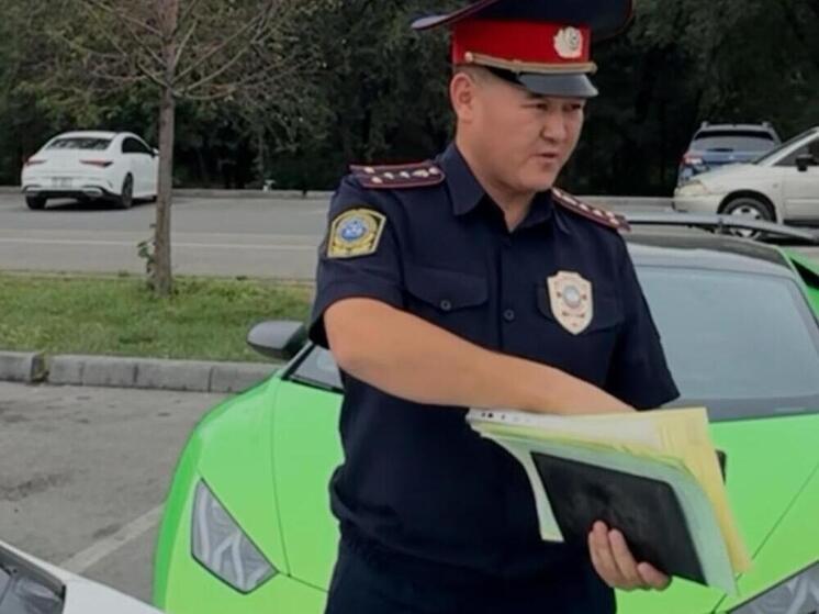 Нашумевший Lamborghini найден и оштрафован в Бишкеке