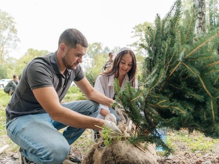 Участники проекта «Городская свадьба» высадили Аллею любви в Екатеринбурге