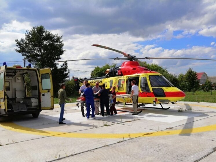 Сбитого грузовиком велосипедиста доставили в Чебоксары вертолетом