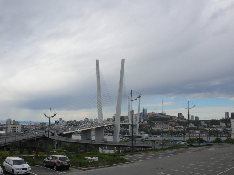 Во Владивостоке вновь смыло асфальт на Золотом мосту: жители требуют реакции Путина