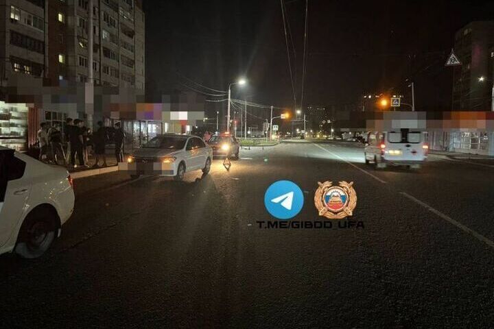 38-летний пешеход попал под колеса иномарки в Уфе