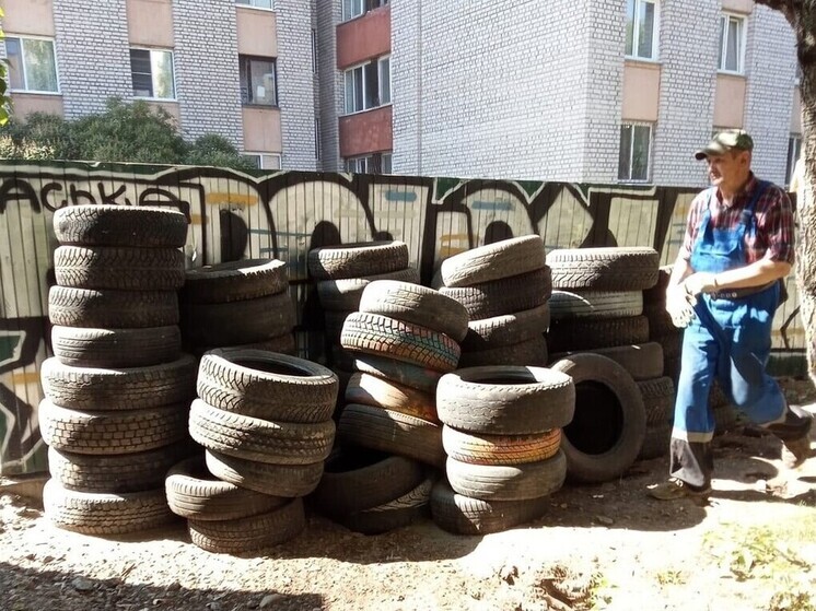 Власти Архангельска платят за выброшенные жителями покрышки
