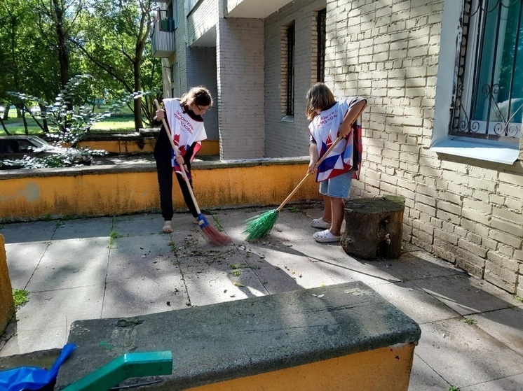 Юные жители Серпухова следят за  чистотой