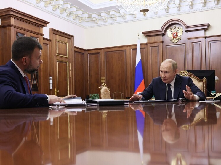 Президент Владимир Путин провёл рабочую встречу с главой ДНР Денисом Пушилиным