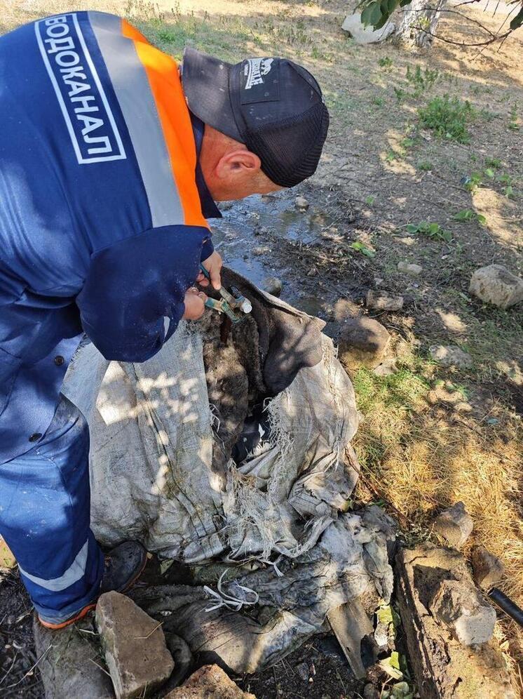 В посёлке Маркеев силами рязанского водоканала устранили утечку