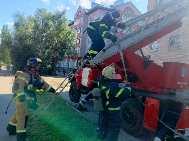 В Старой Руссе пожар в квартире пятиэтажки уничтожил диван, окно и коридор