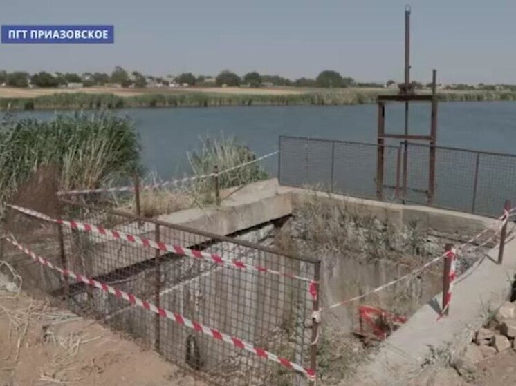 В Запорожской области ремонтируют гидротехнические сооружения на реке Домузла