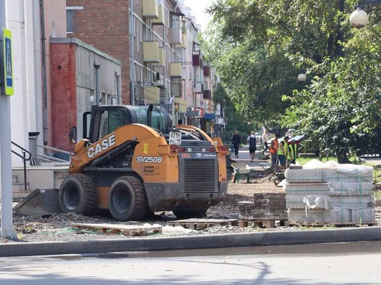 В Абакане хотят закончить благоустройство части проспекта Ленина в ноябре 2025 года