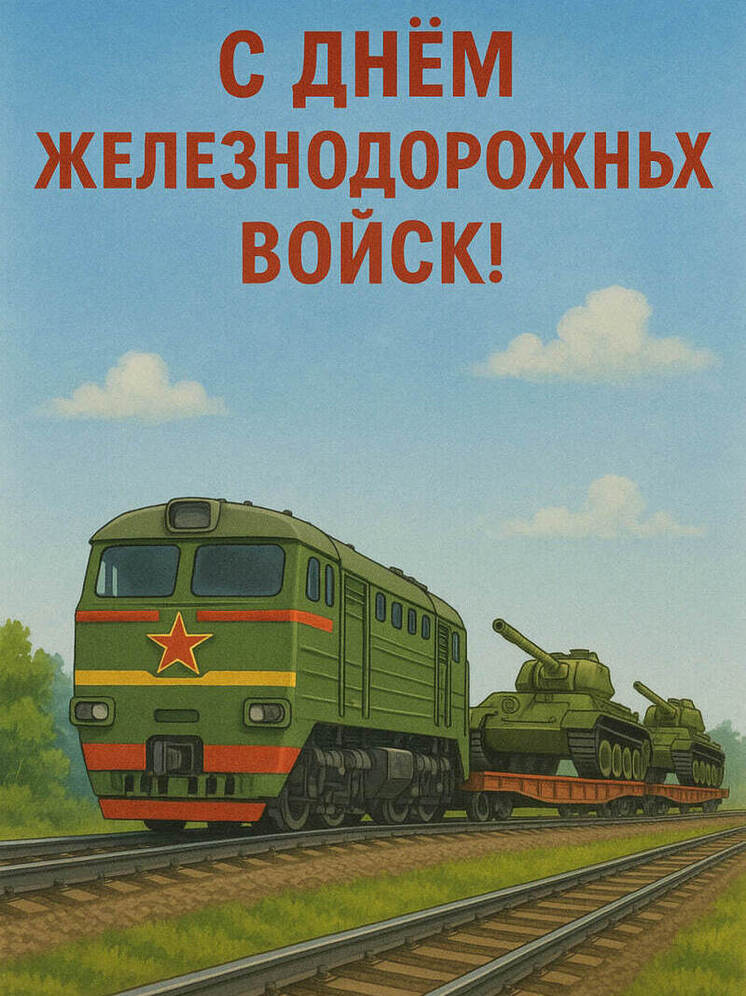 6 августа в России отмечают День железнодорожных войск
